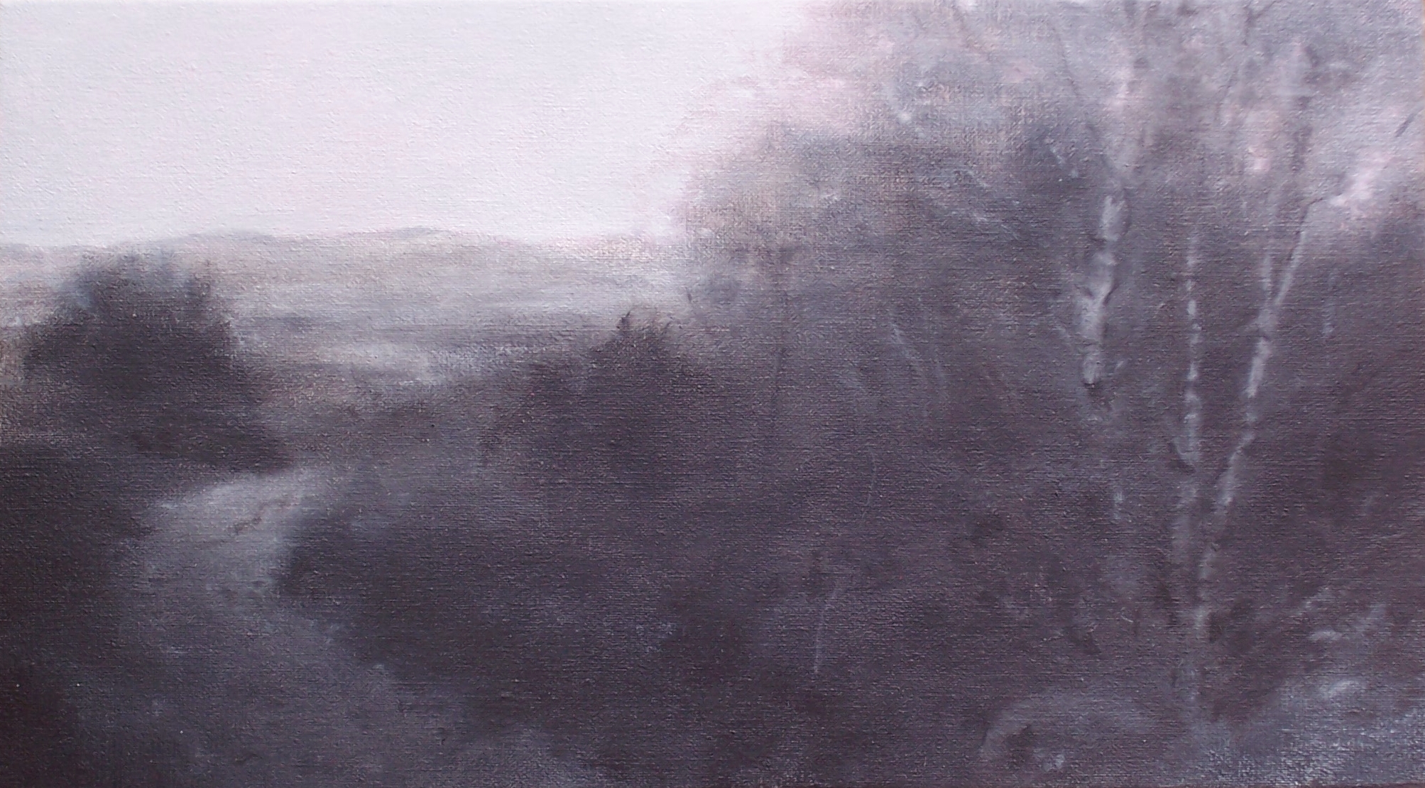 Birch Tree Walk acrylic on canvas by Keith McMurray