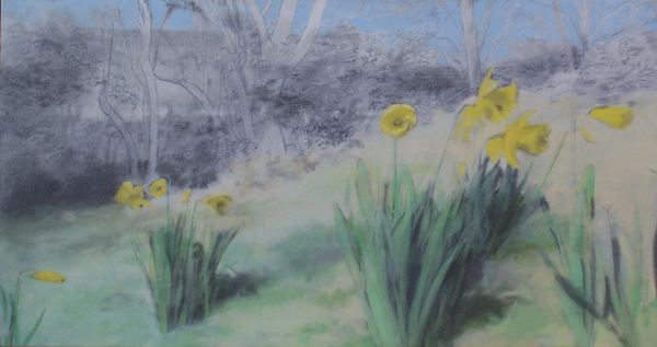 South Downs Way pencil on board by Keith McMurray